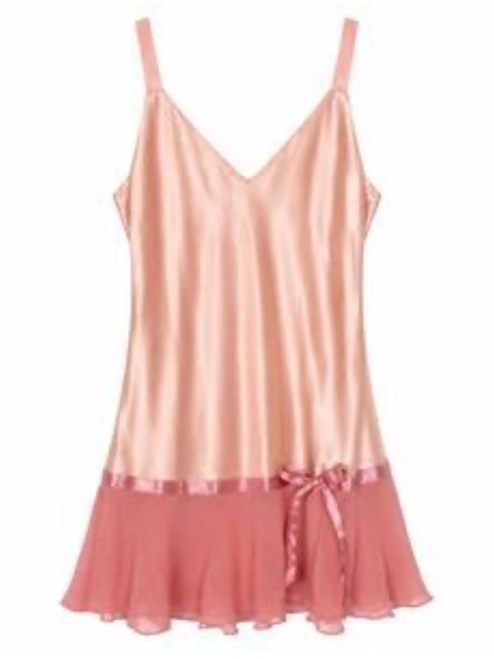 Victoria’s Secret Y2K pink silk coquette fairy core slip dress mini EUC M